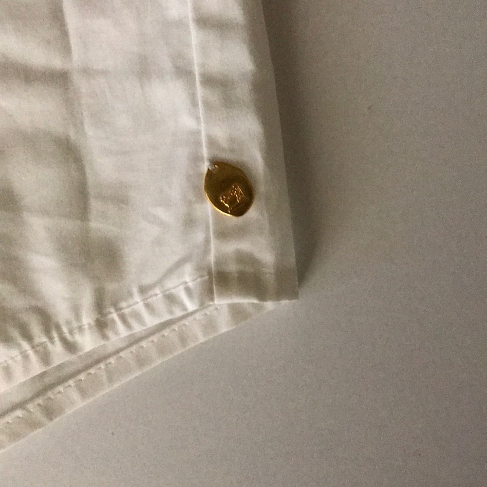Scotch & Soda Ruffle Button Down White Shirt XL - Picture 7 of 8